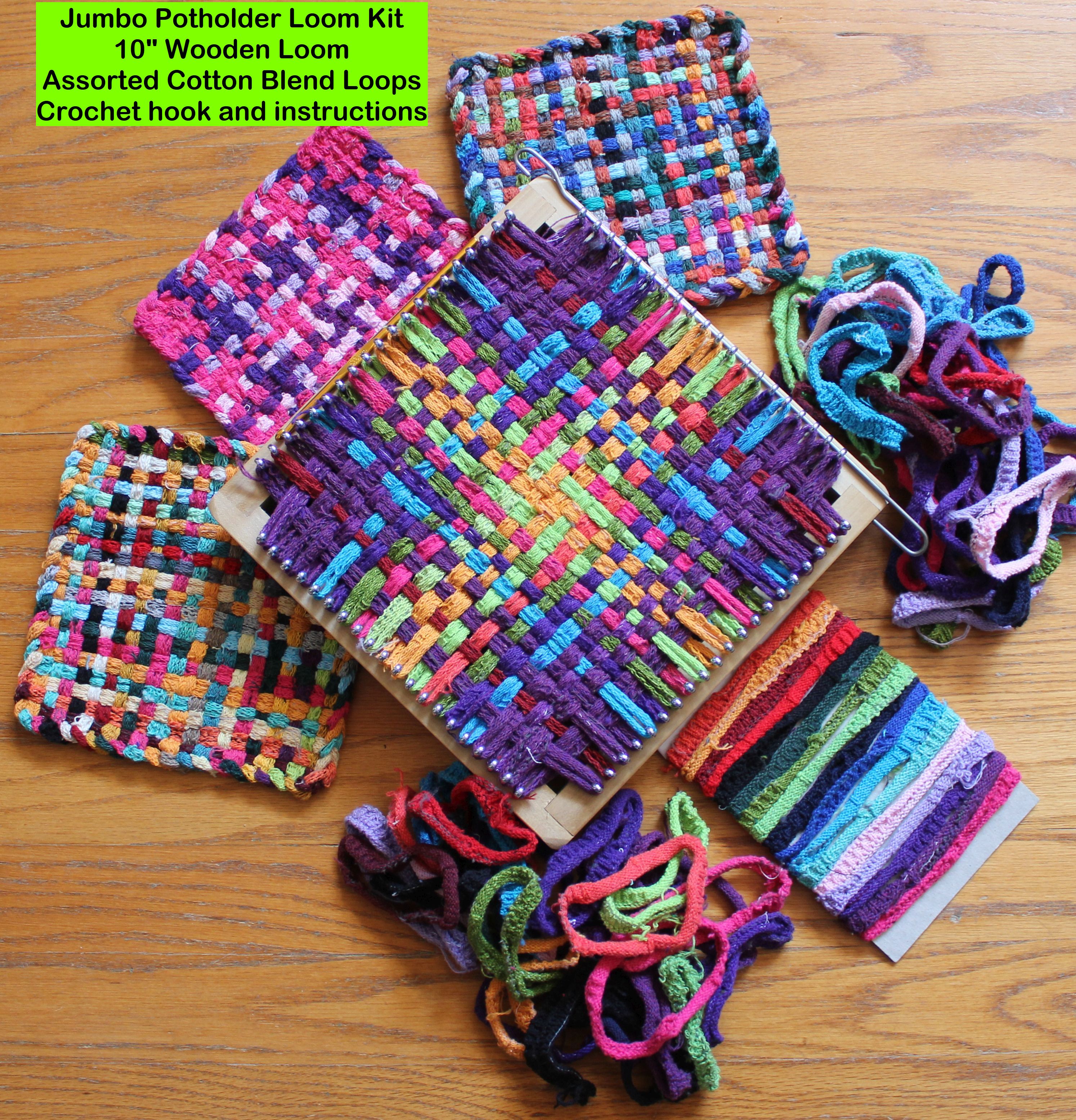 7 POTHOLDER LOOPS Fit Harrisville Traditional Loom, Assorted